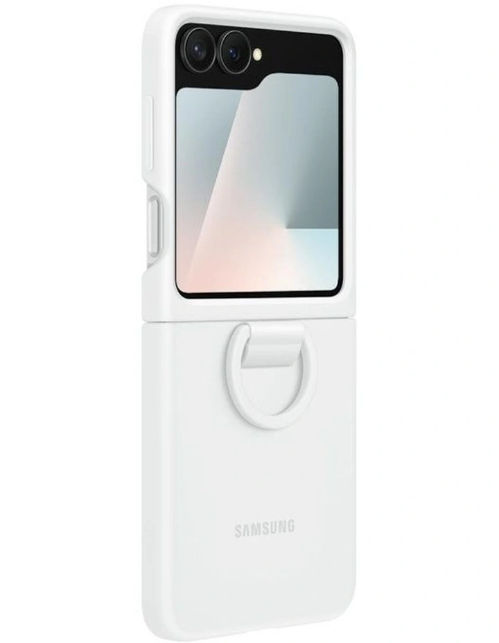 Galaxy Z Flip7 FE Flip6 Silicone Case in White image 4