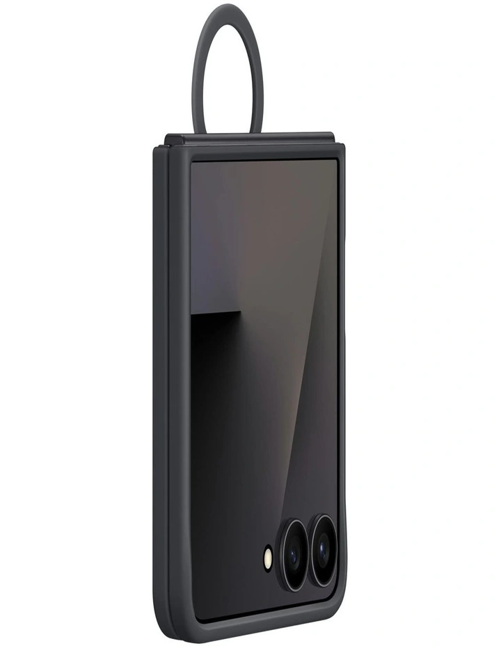 Galaxy Z Flip7 Ring Case Silicone in Black image 3