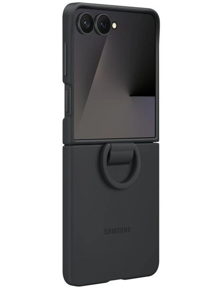 Galaxy Z Flip7 Ring Case Silicone in Black image 5
