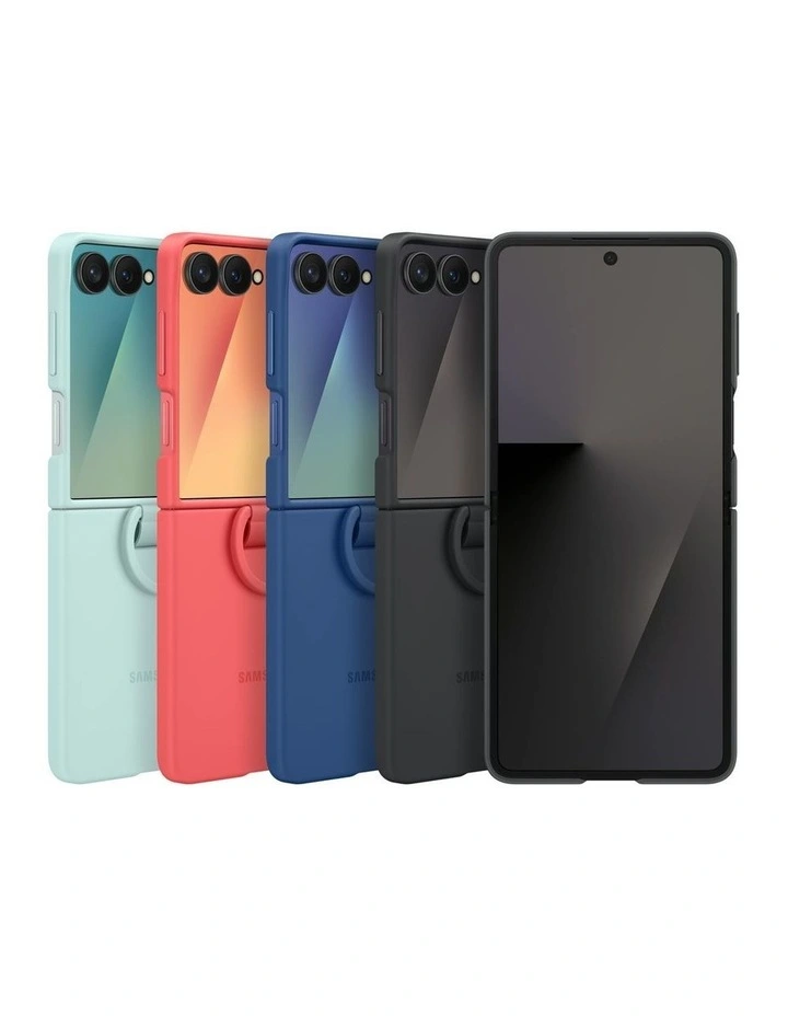 Galaxy Z Flip7 Ring Case Silicone in Black image 6