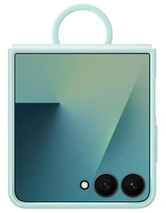 Galaxy Z Flip7 Silicone Ring Case in Mint