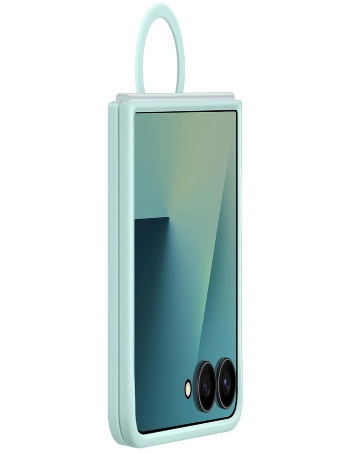 Galaxy Z Flip7 Silicone Ring Case in Mint image 3