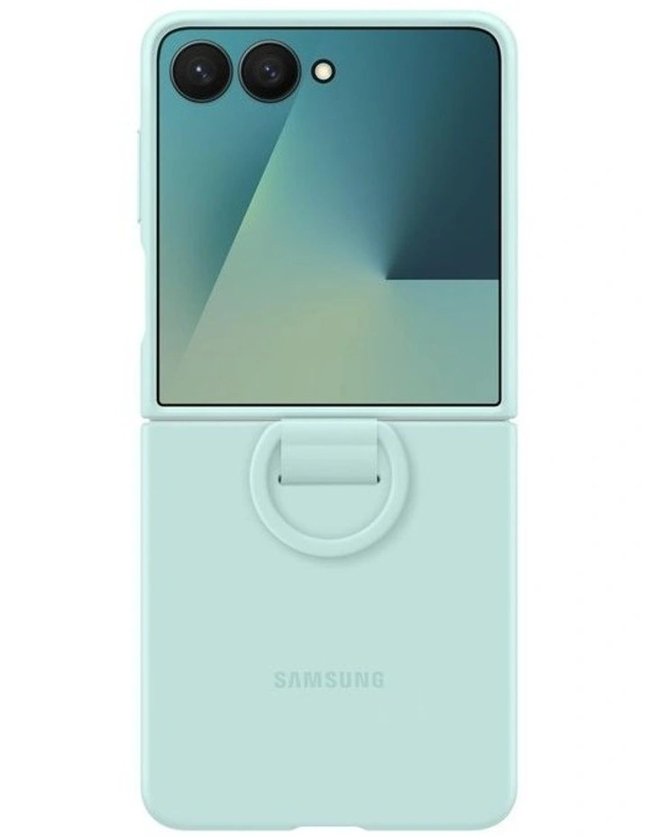 Galaxy Z Flip7 Silicone Ring Case in Mint image 4