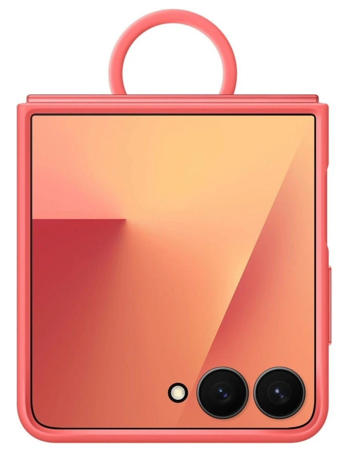 Galaxy Z Flip7 Ring Case Silicone in Red image 1
