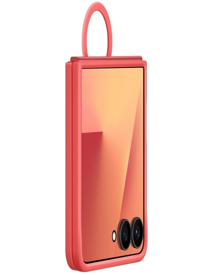 Galaxy Z Flip7 Ring Case Silicone in Red image 3