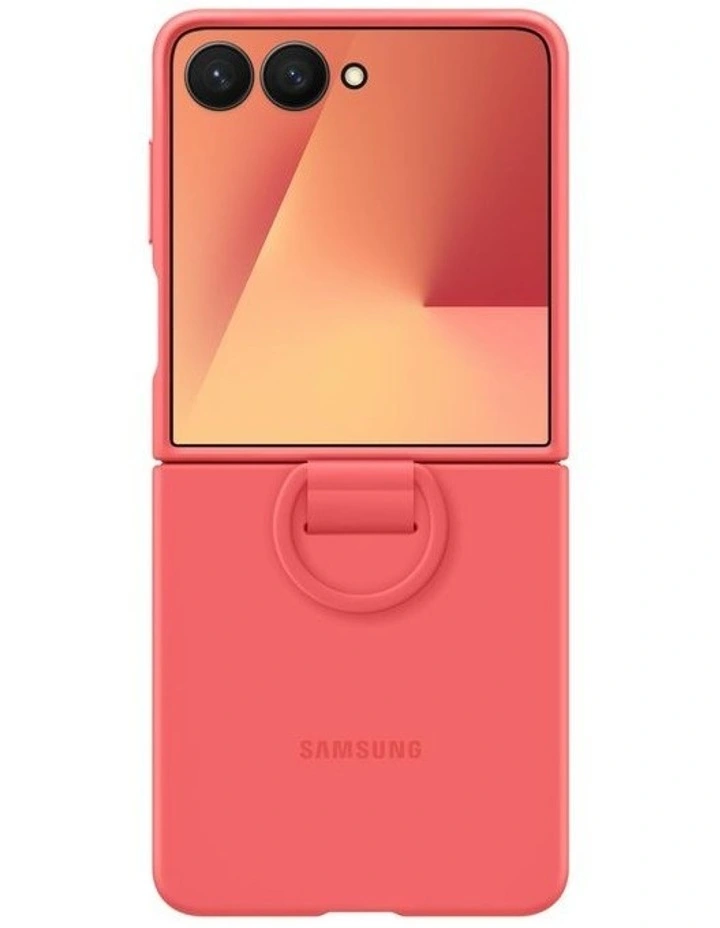 Galaxy Z Flip7 Ring Case Silicone in Red image 4