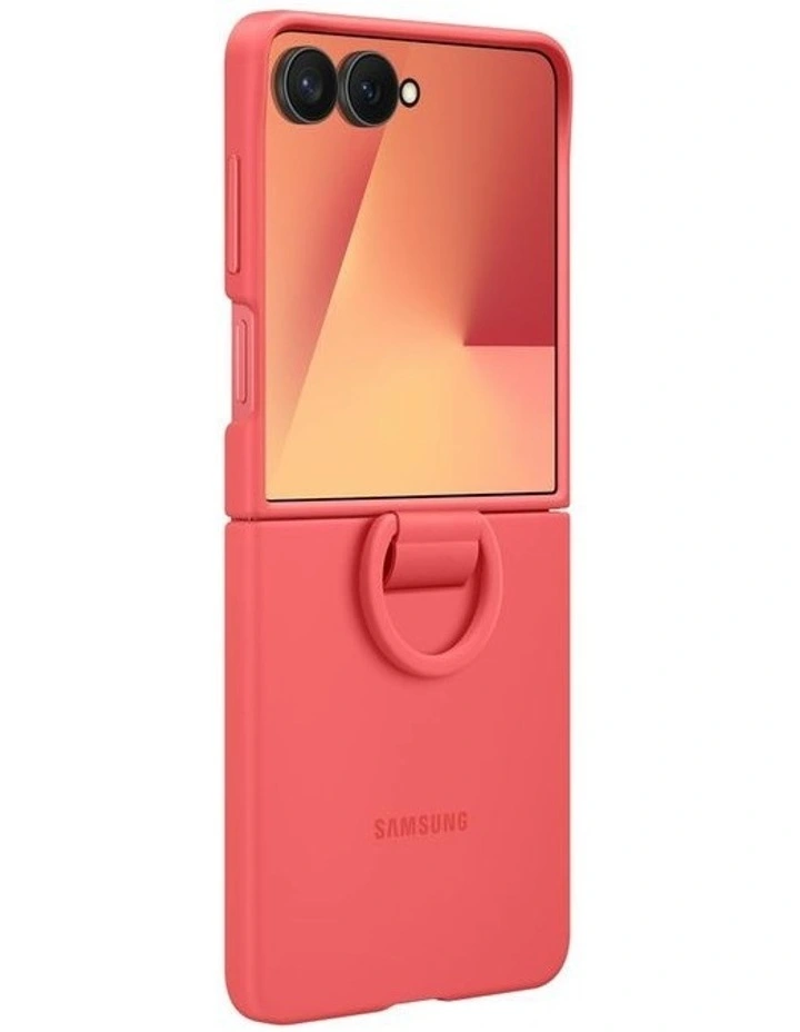 Galaxy Z Flip7 Ring Case Silicone in Red image 5