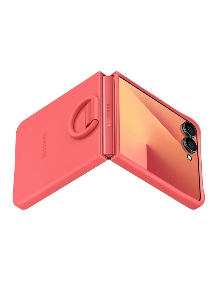 Galaxy Z Flip7 Ring Case Silicone in Red image 6