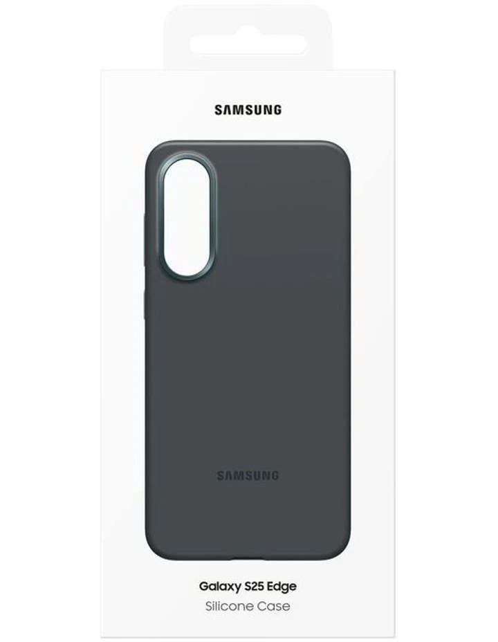 Galaxy S25 Edge Silicone Case in Black image 7