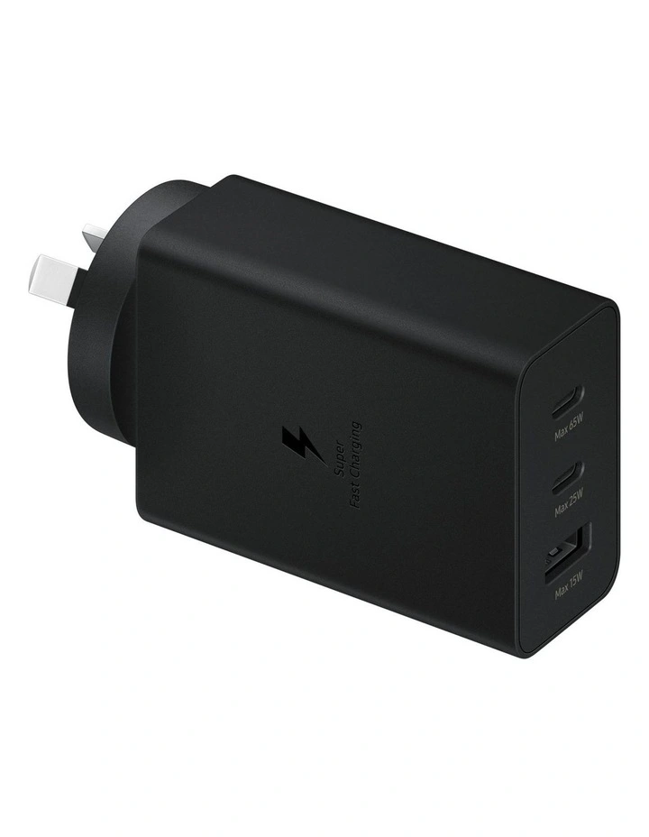 Power Adapter Trio 65W in Black image 1