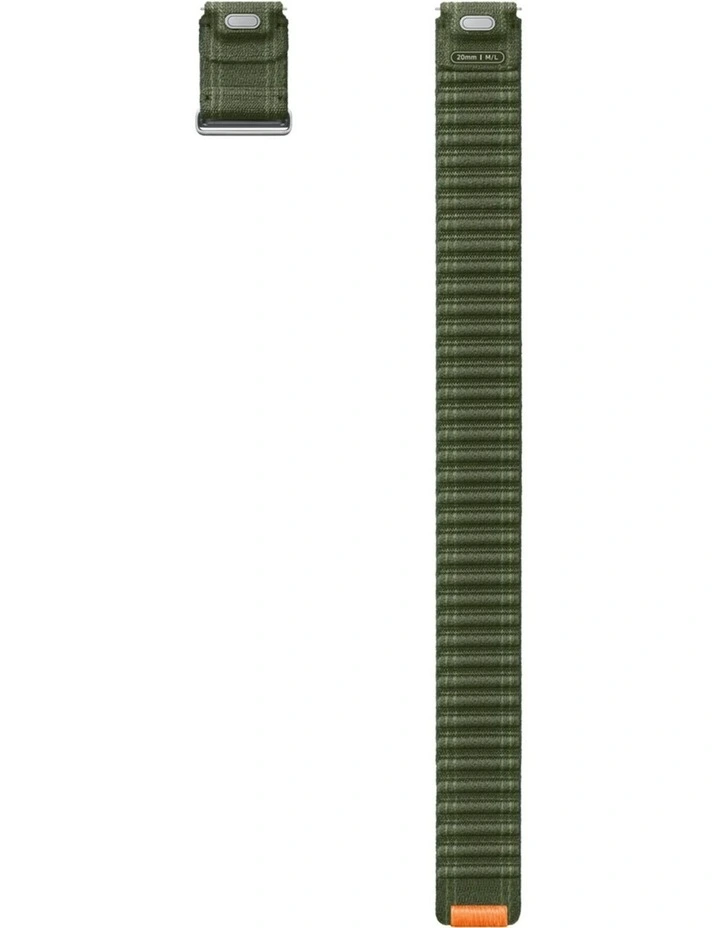 Galaxy Watch7 Fabric Band M/L in Green image 2