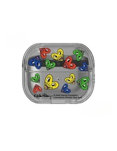 Galaxy Buds3 Pro Keith Haring Heart Cover in Transparent