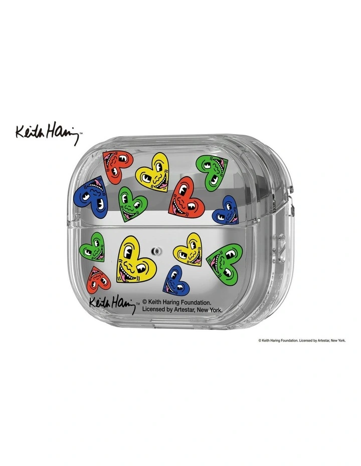 Galaxy Buds3 Pro Keith Haring Heart Cover in Transparent image 3