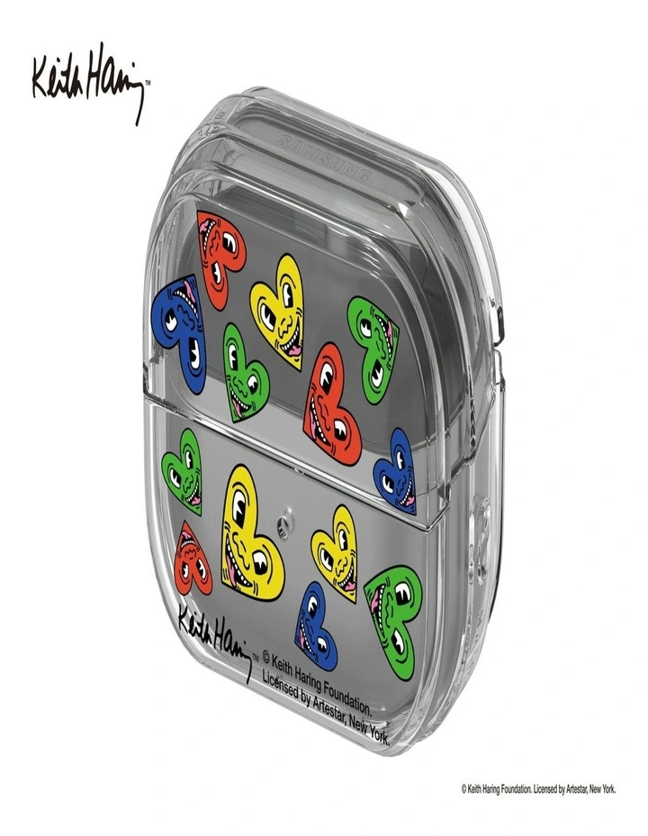 Galaxy Buds3 Pro Keith Haring Heart Cover in Transparent image 4