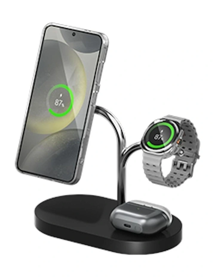 3-in-1 Wireless Charger in Black image 6