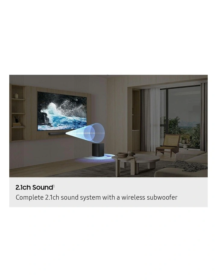 B-Series 2.1 ch Subwoofer HW-B450F Soundbar in Titan Black image 7