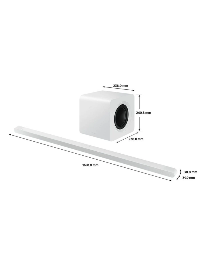 S-Series HW-S801D Soundbar in White image 2