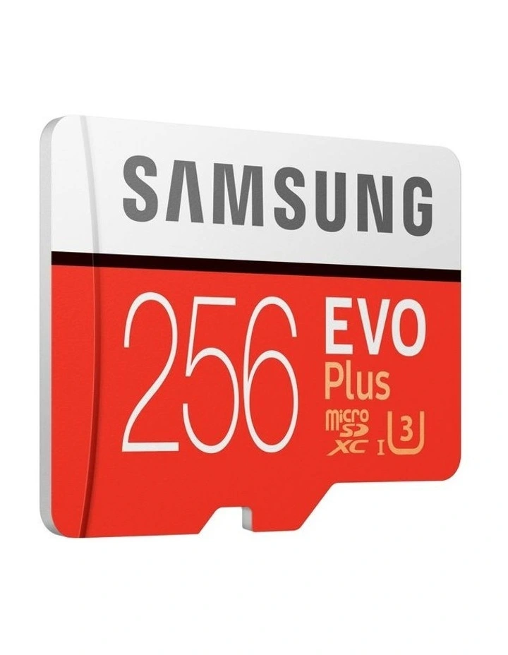 Evo Plus 256gb Microsdxc With Sd Adapter in Red image 4