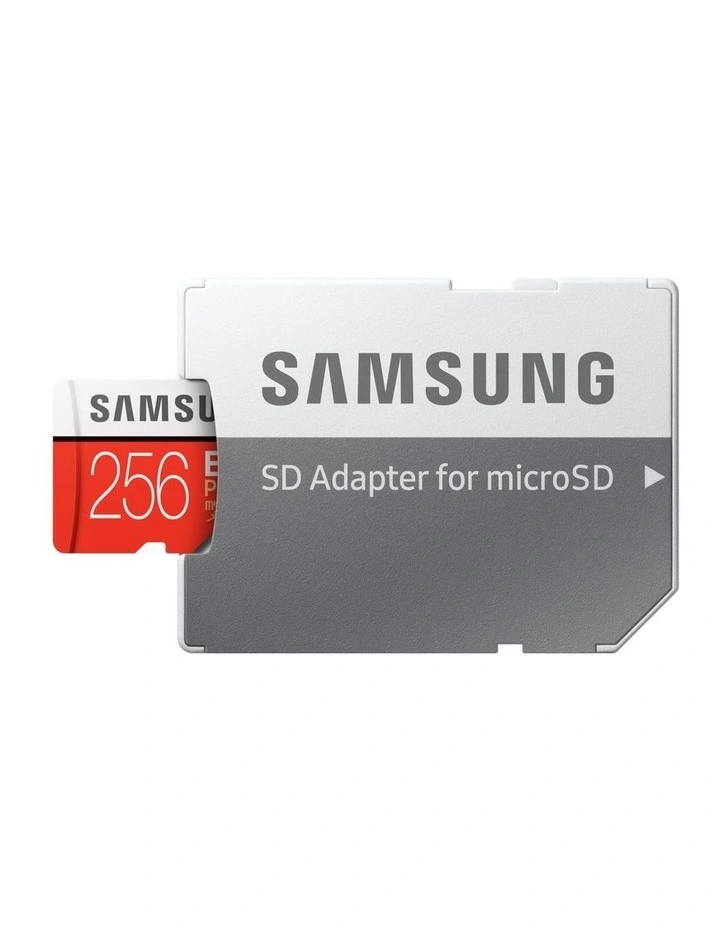 Evo Plus 256gb Microsdxc With Sd Adapter in Red image 5