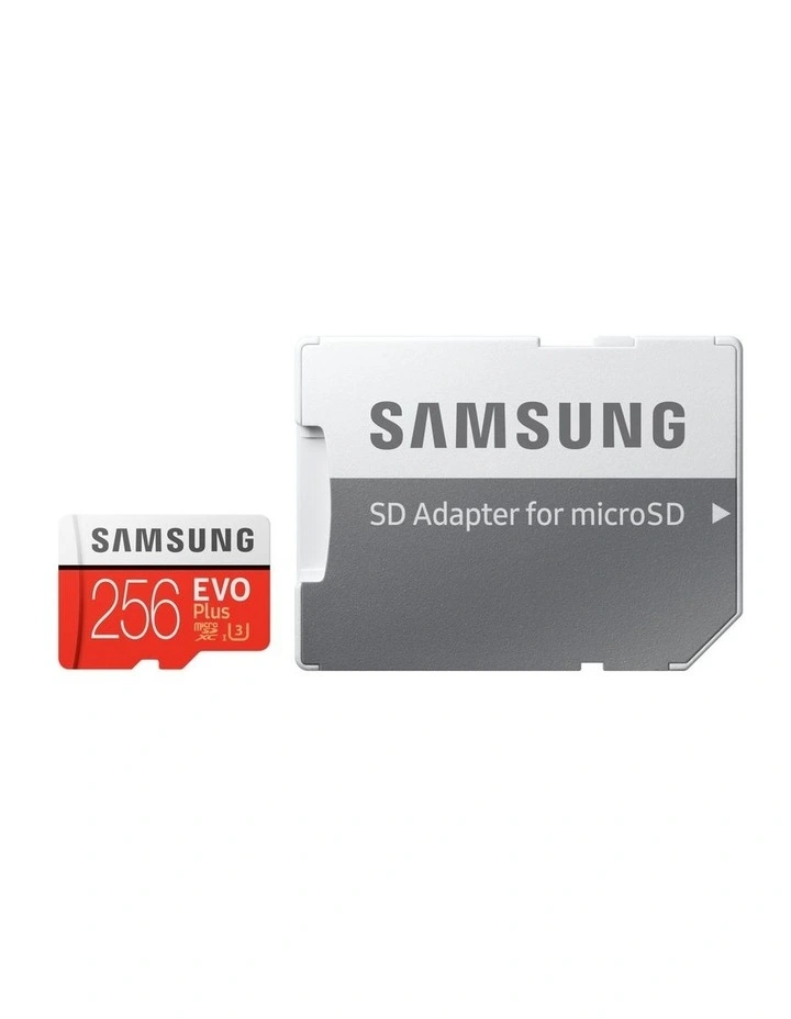Evo Plus 256gb Microsdxc With Sd Adapter in Red image 6