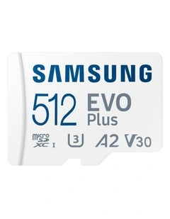 Evo Plus Microsd Card 2024 512gb in White