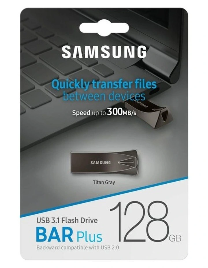 Bar Plus USB Flash Drive 128GB in Black image 7