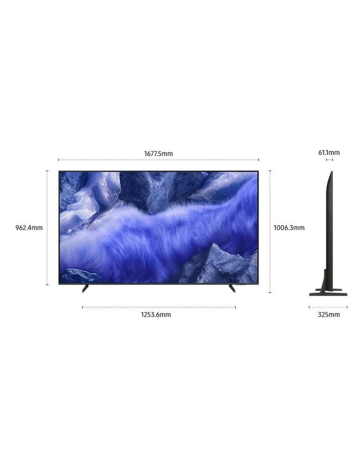 QLED QEF1 4K Vision Titanium AI Smart TV 75" in Grey image 6