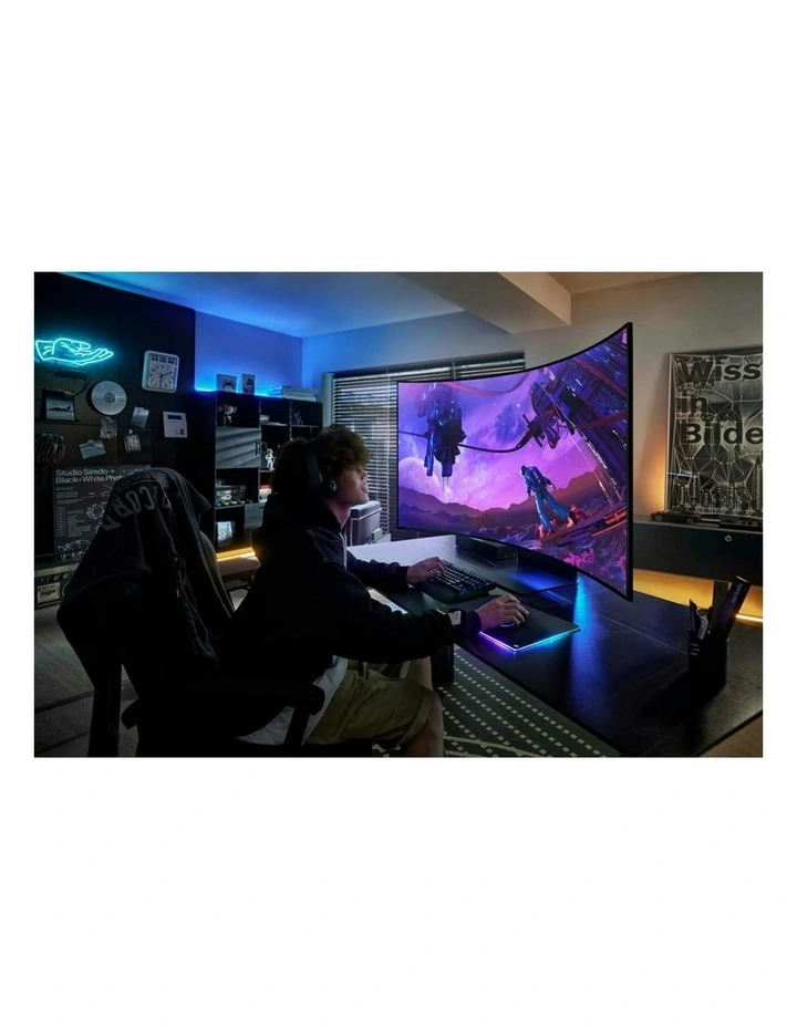 55 Odyssey Ark 2nd Gen Curved UHD Gaming Monitor in Black image 5