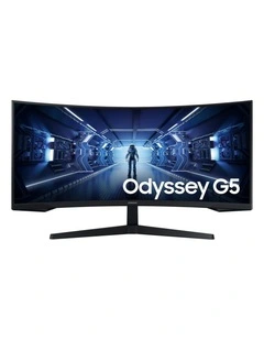 Samsung 34 Odyssey G55T Curved WQHD 165Hz Gaming Monitor in Black