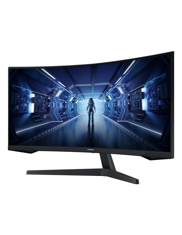 Samsung 34 Odyssey G55T Curved WQHD 165Hz Gaming Monitor in Black image 3