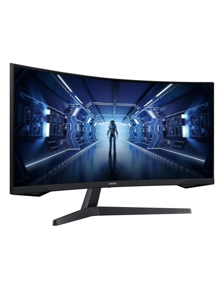 Samsung 34 Odyssey G55T Curved WQHD 165Hz Gaming Monitor in Black image 4