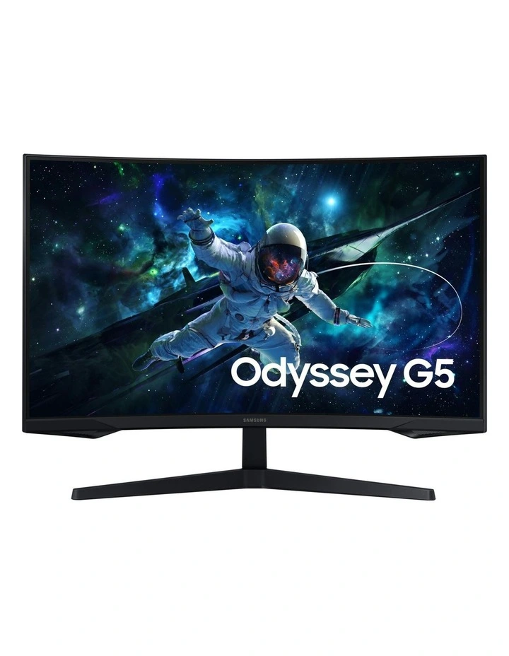 32 Odyssey G55C QHD Curved Gaming Monitor in Black image 1