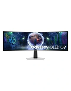 49 Odyssey OLED G93SD Curved DQHD Gaming Monitor in Silver
