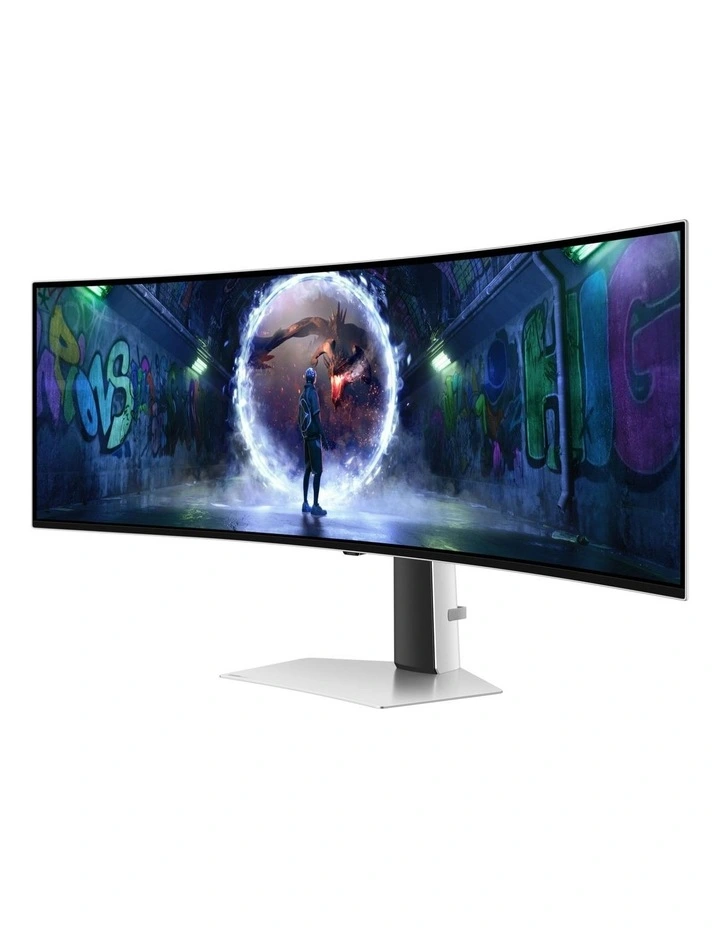 49 Odyssey OLED G93SD Curved DQHD Gaming Monitor in Silver image 4