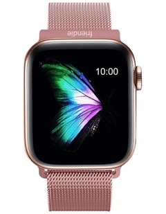 The Melbourne Stainless Steel Mesh Watchband in Rose Gold