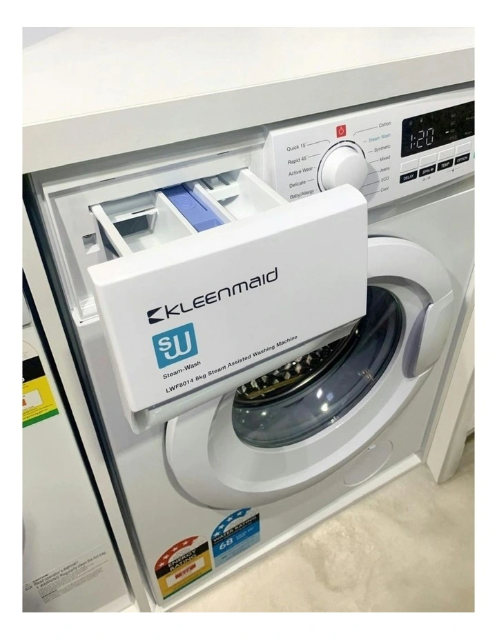 Steam Assisted Front Load Washing Machine 8kg in White image 6