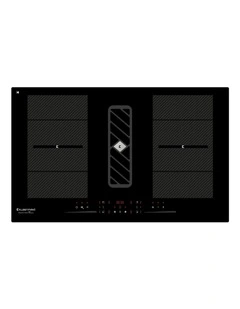 With Integrated Air Extraction System Induction Cooktop 90cm in Black