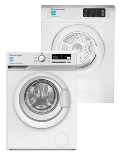 Steam Assisted Front Load Washing Machine 8kg & Vented Clothes Dryer 7kg Bundle