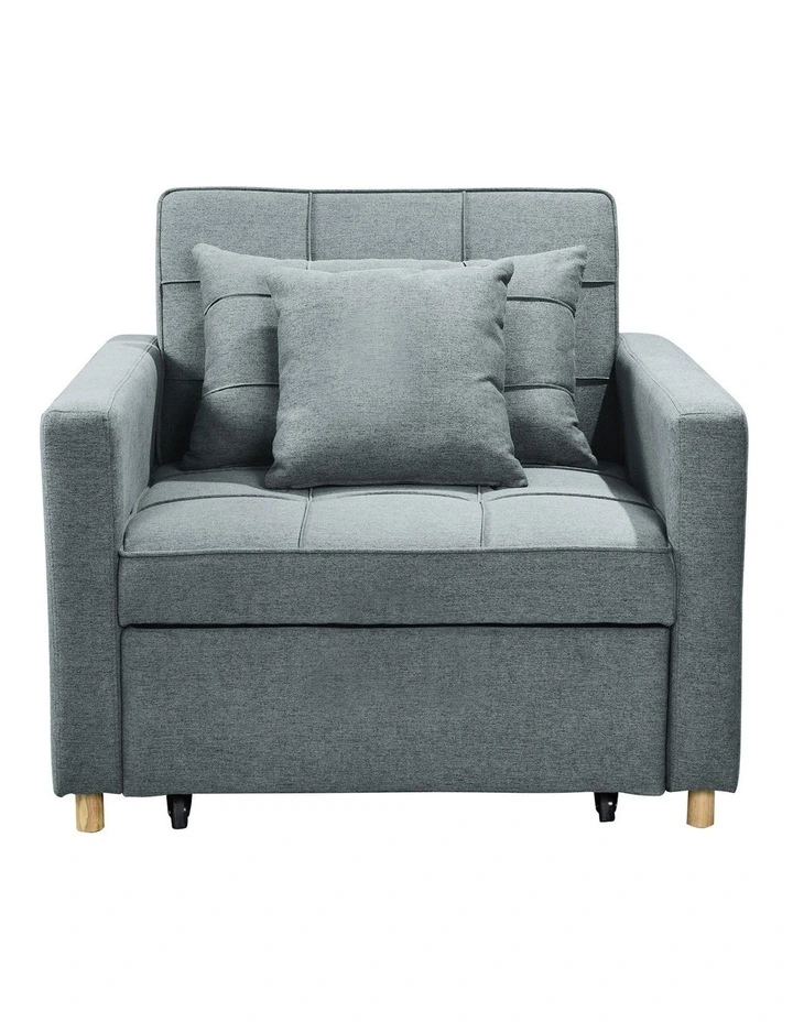 Suri 3-in-1 Convertible Sofa Chair in Blue/Grey image 6