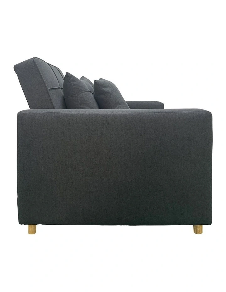Suri 3-in-1 Convertible Lounge Chair in Dark Grey image 7