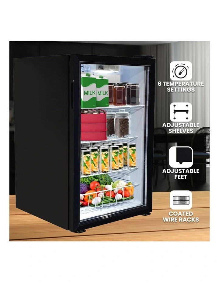 130L Mini Bar Fridge in Black image 4