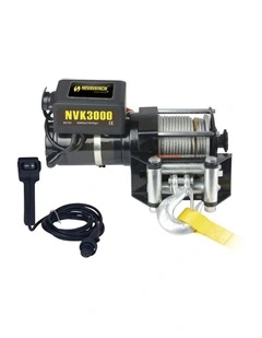 12V Electric Winch 3000LBS in Black