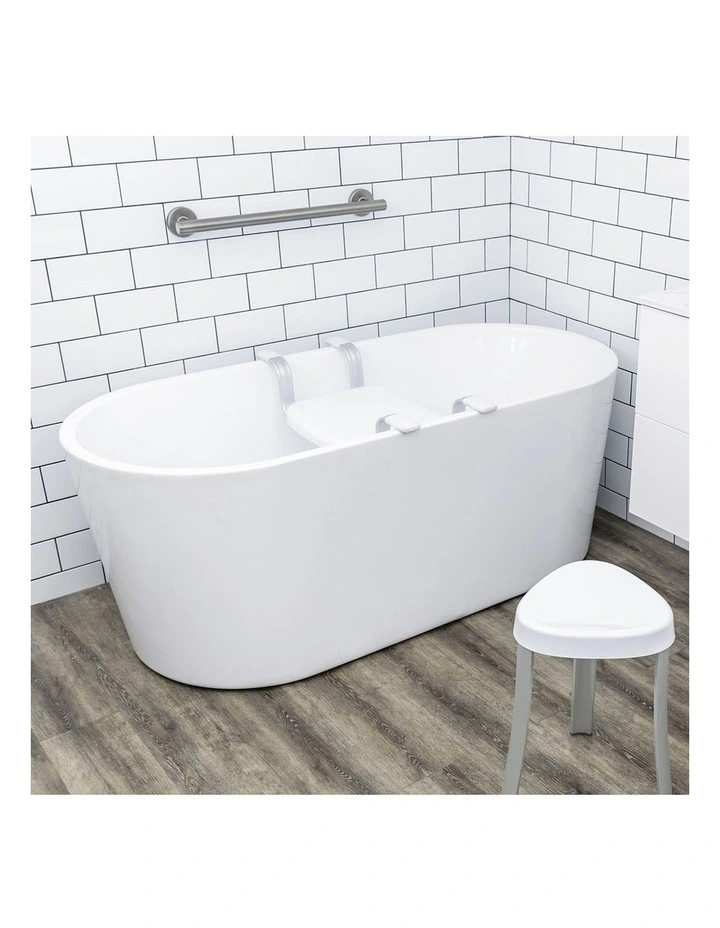 Deluxe Bathroom Seat Suspended Bathing Chair in White image 7