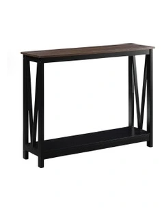 Cielo 2-Tier Console Table in Walnut