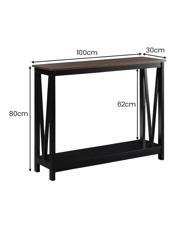 Cielo 2-Tier Console Table in Walnut image 3