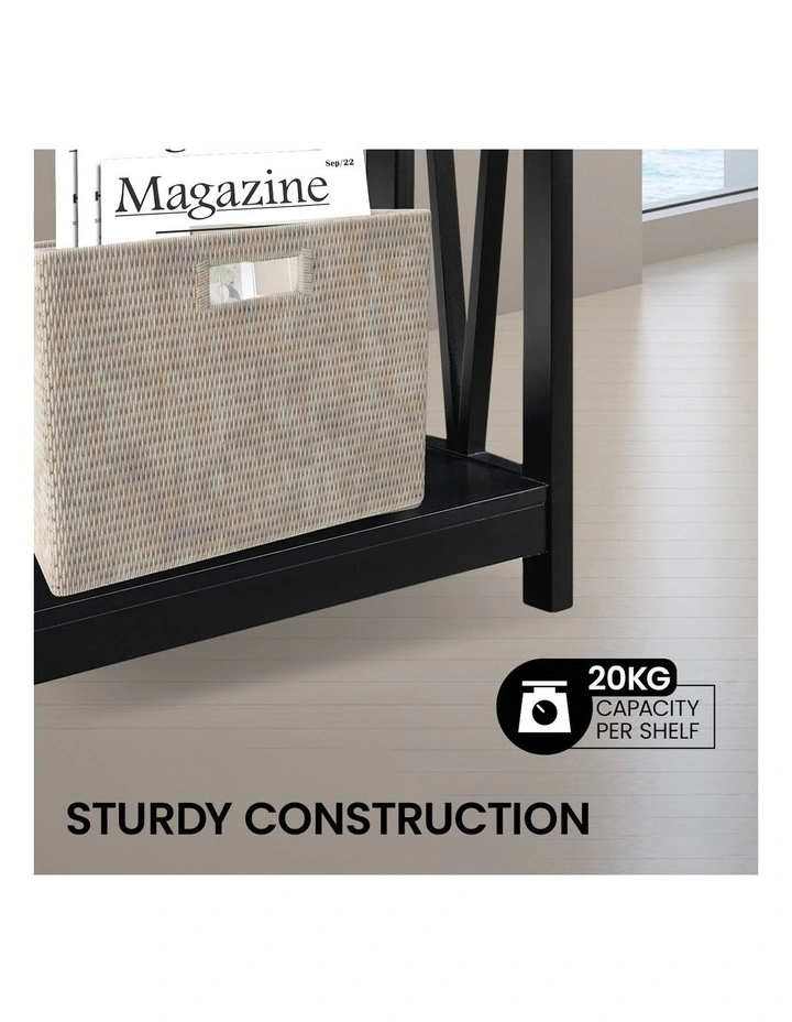 Cielo 2-Tier Console Table in Walnut image 6