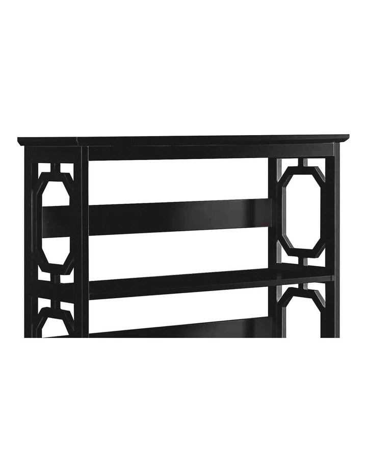 Laurel 3-Tier Bookshelf Display Rack in Black image 4
