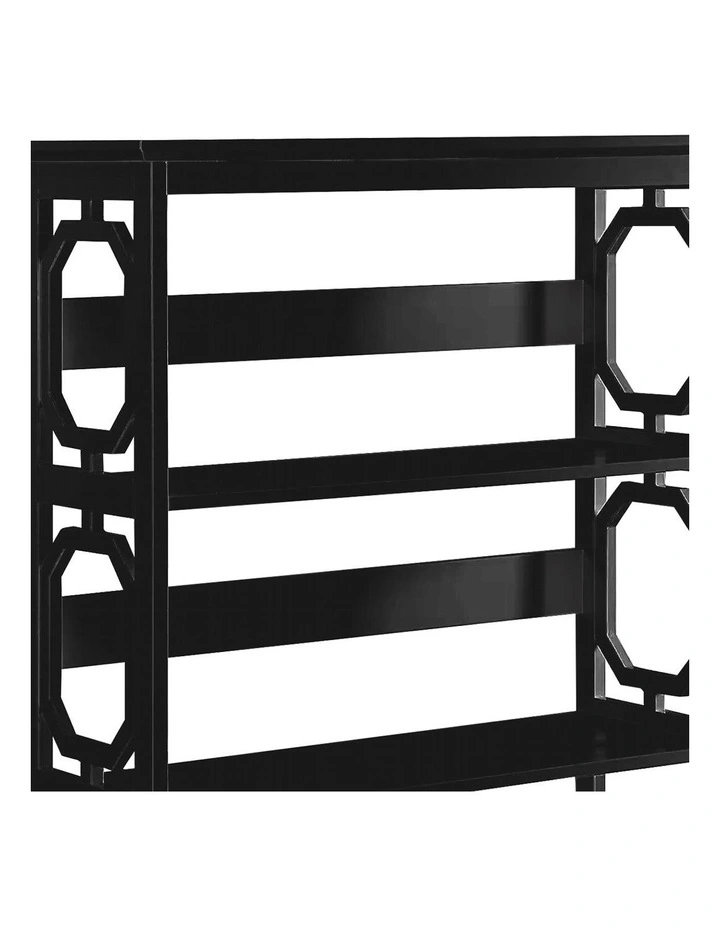 Laurel 3-Tier Bookshelf Display Rack in Black image 5