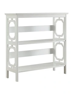 Laurel 3-Tier Bookshelf Display Rack in White