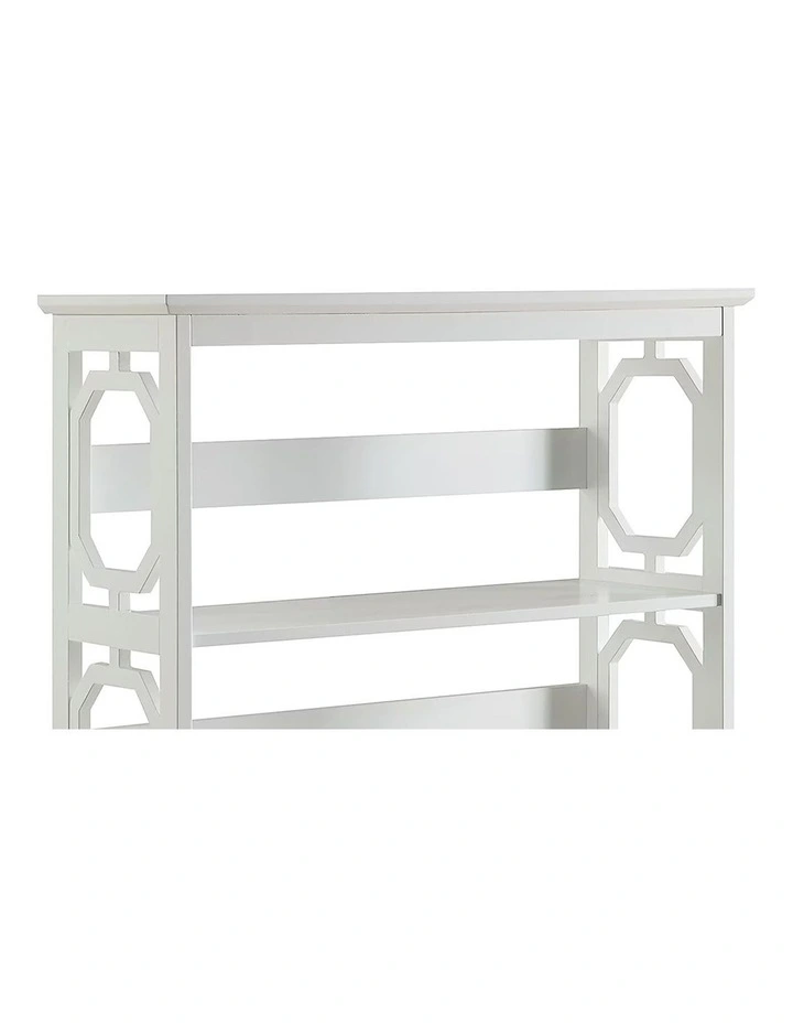 Laurel 3-Tier Bookshelf Display Rack in White image 4